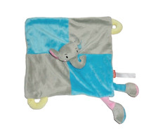 WIE NEU *  Schmusetuch Minifeet Schnuffeltuch Kuscheltuch Elefant grau blau rosa