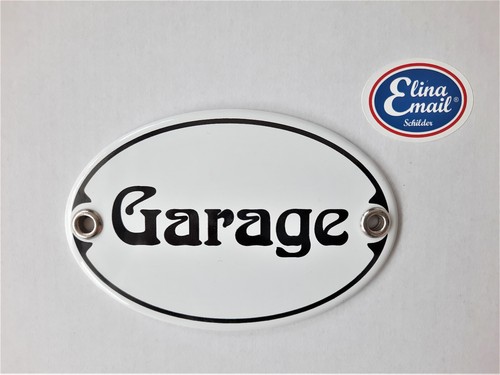 Garage emailleschild - "garage",