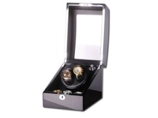 Uhrenbeweger "Swing" 2+3 Uhren schwarzer Klavierlack   Watch Winder BLACK