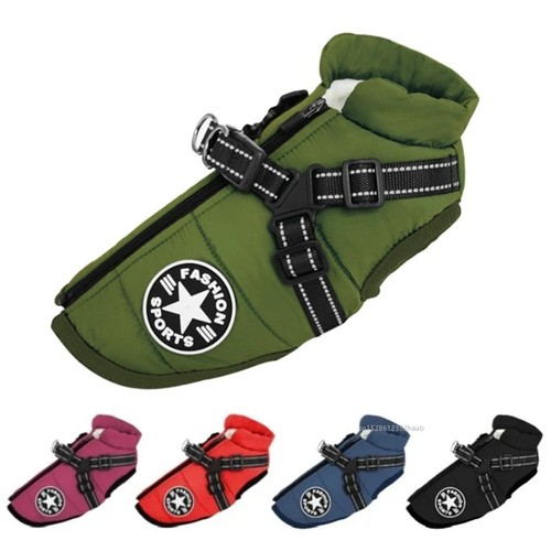 Waterproof dog coat with