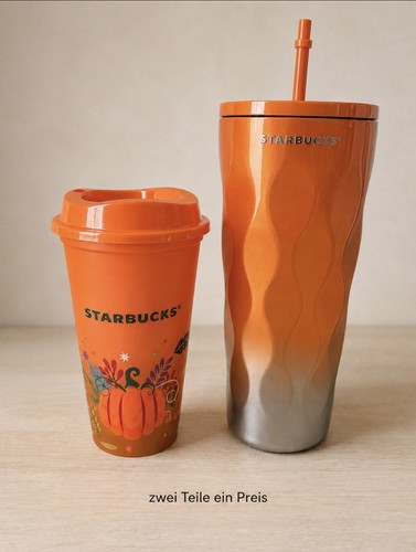Starbucks orange edelstahl - starbucks,