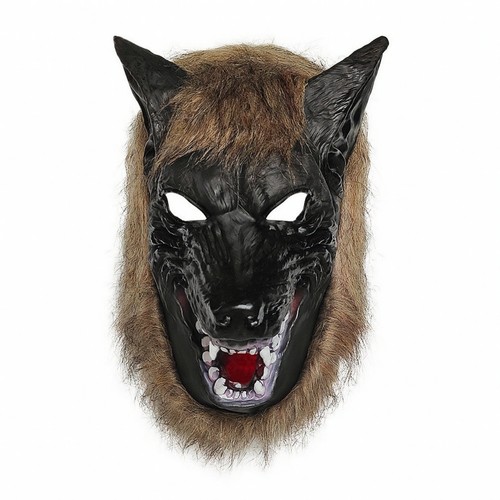 Knurrende wolfs vollkopfmaske - knurrende, wolfs-vollkopfmaske