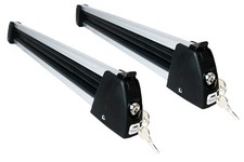 Abschließbare Skiträger Snowboard Dachständer Halter für Skier SKI-LOCK 5 silber