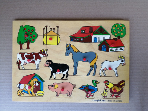 Holz set puzzle steckspiel - set,