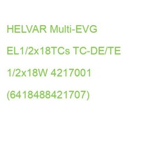 HELVAR Multi-EVG EL1/2x18TCs