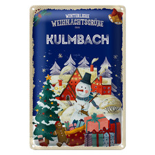 Blechschild Weihnachtsgrüße