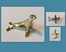 Messing Seehund Robbe massiv