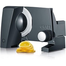 GRAEF Allesschneider SKS100 schwarz Wellenschliffmesser Edelstahl Metall kompakt