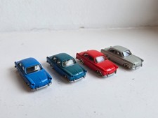 LEGO SYSTEM 4x VW 1500 rot blau grau 60er Modellauto