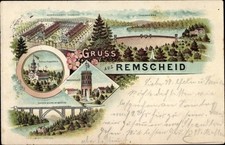 Litho Remscheid im Bergischen Land, Ausstellungsgebäude,... - 3853944