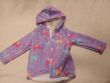Übergangsjacke Herbst Frühling Jacke Leicht Gefüttert Mädchen Einhorn Neu 98 104