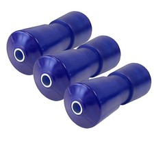 3 Kielrollen massiv 201mm blau