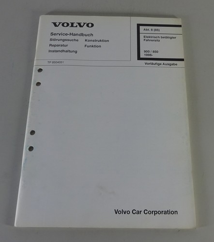 Werkstatthandbuch volvo 850 - volvo,