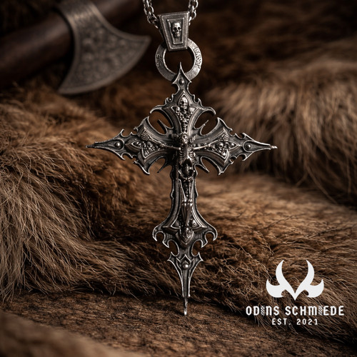 Gothic totenkopf kreuz - totenkopf,