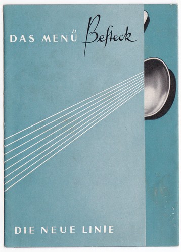 Prospekt das menü - menü, besteck
