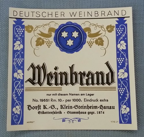 Altes schnapsetikett - altes,