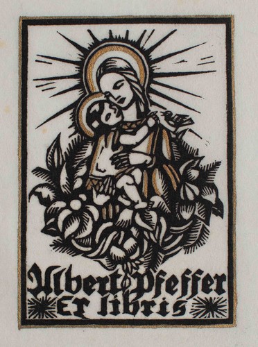 Luise hoff exlibris madonna - exlibris,