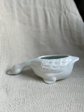 Vintage keramik gans weiß - vintage,