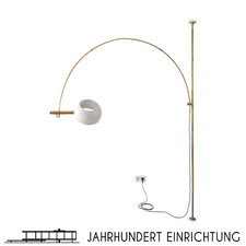 Florian Schulz BOCA | 70er Messing Vintage Bogenlampe | Mid Century Leuchte