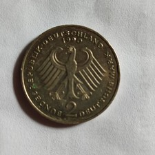 Münze 2 Deutsche Mark 1990 J