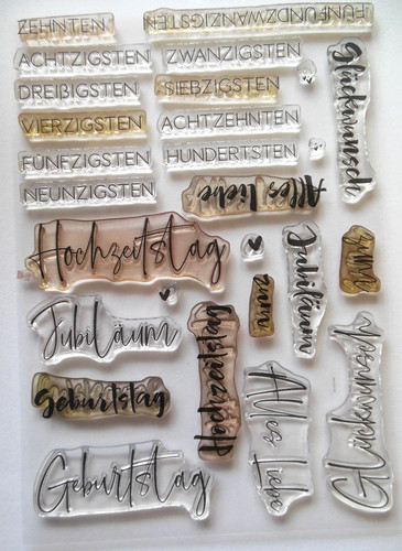 Stempelset hochzeitstage - *,