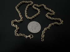 Massive 9 Karat Gold Seil Glieder Halskette 7,3 Gramm 49 cm 19 Zoll