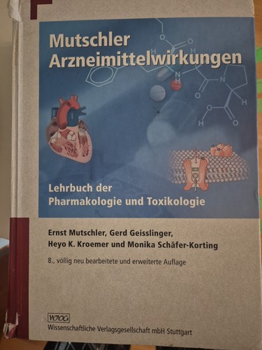 Mutschler arzneimittelwirkung - mutschler,