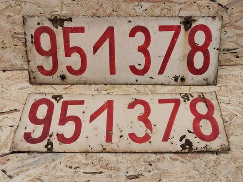 Altes nummernschild vor eu - vor,