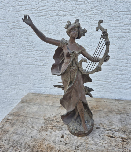 Bronze statue skulptur frau - bronze,