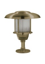 Sockelleuchte Messing Glas E27