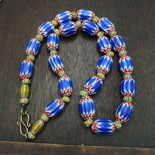 Blaue chevron perlen - blaue, vintage