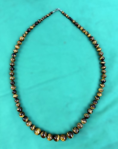 Tigerauge perlenkette 60 - –,