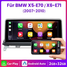 10.25" Android 13 für BMW X5 E70 X6 E71 CCC Autoradio CarPlay 32GB WiFi GPS Navi