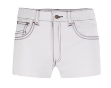 Ledershorts weiß  neu 54 kurze Hose Shorts Leder W38  leather shorts 38 Cuir