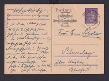 Ganzsache Berlin Deutsches Reich Drittes Reich Karte SST Altkleider und