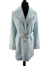 Orwell Damen Mantel Kurzmantel 38 | M Mint mit Gürtel Sommermantel dünn (20055)