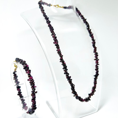 Vintage granat edelstein set - edelstein,
