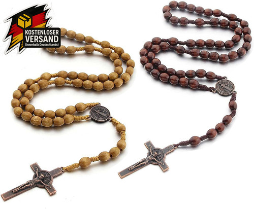 Rosenkranz kette mit kreuz - mit,