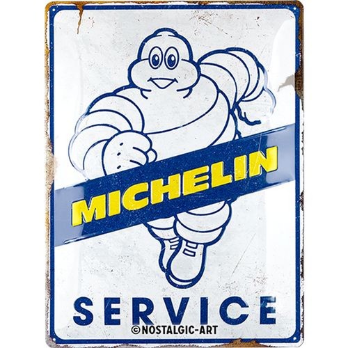 Relief blechschild michelin - relief-blechschild, "michelin