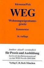 Wohnungseigentumsgesetz. ( WEG) von Johannes Bärmann | Buch | Zustand sehr gut