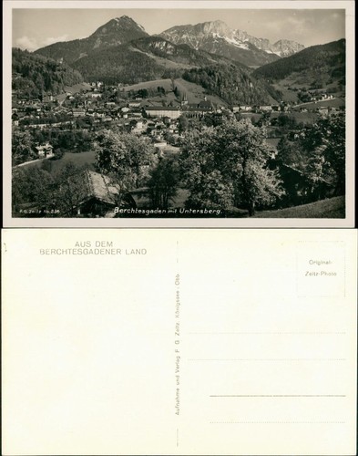 Ansichtskarte berchtesgaden - ansichtskarte,