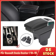 Mittelarmlehne Leder Armlehne Mittelkonsole Schwarz Für Renault Dacia Duster I