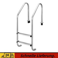 Pool Leiter 2 stufig Edelstahl