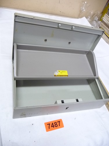 7487 alte geldkassette - ,