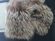 Pelzkragen Silberfuchs Grau