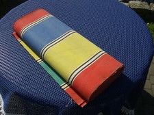  OUTDOOR STOFF/Leinen/Segeltuch 1950er ORIGINAL - 9,30 m x 1,22 m 