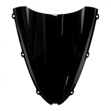 Double Bubble Windschutzscheibe Schwarz für Kawasaki ZX-6R 05-08/ZX-10R 06-07