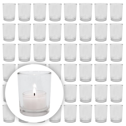 Teelichthalter glas 48 - teelichthalter,