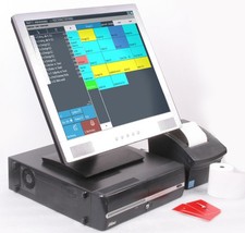 18" HANDEL Kasse mit Mietlizenz Bondrucker Kundenanzeige für SUPERMARKT KIOSK 