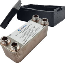 Plattenwärmetauscher 25-105kW 3/4" ISOLIERUNG Edelstahl SL Wärmetausche EU HQ